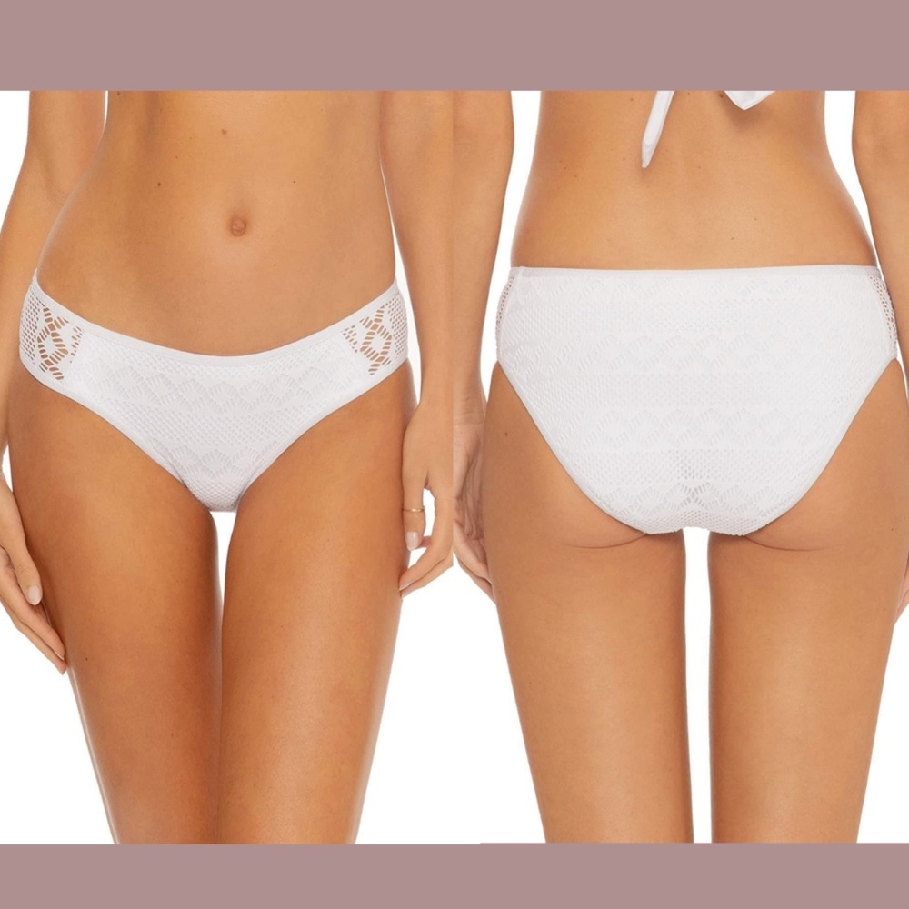 NEW Becca [ Small‎ ] Kennedy Crochet Tab Side Hipster Bikini Bottom